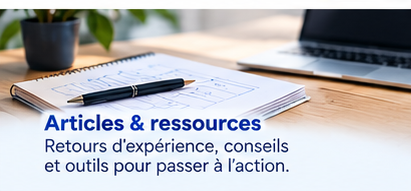 Un carnet de notes et un stylo sur un bureau : articles et ressources pour passer à l’action