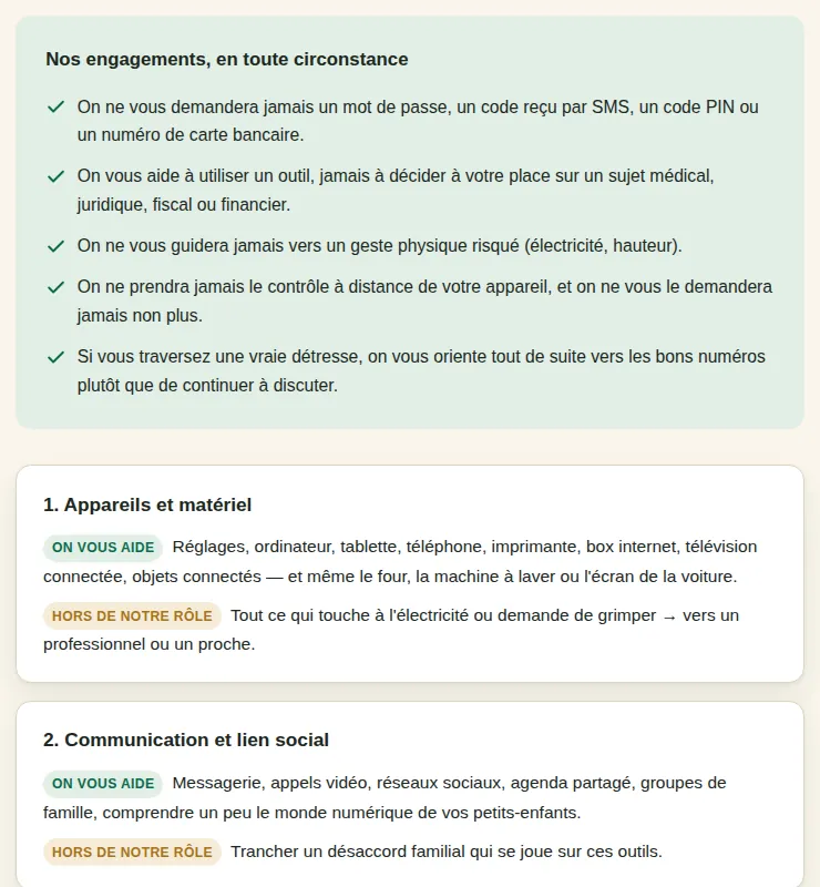 Engagements de SupportSenior